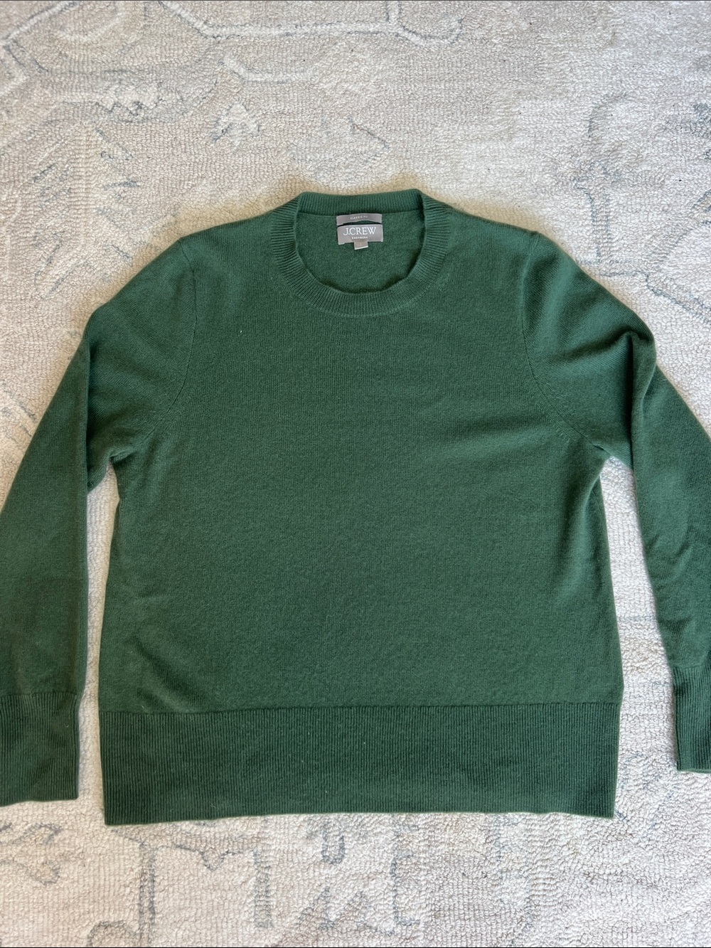 J. Crew Cashmere classic-fit crewneck sweater Green Size L - Picture 3 of 8